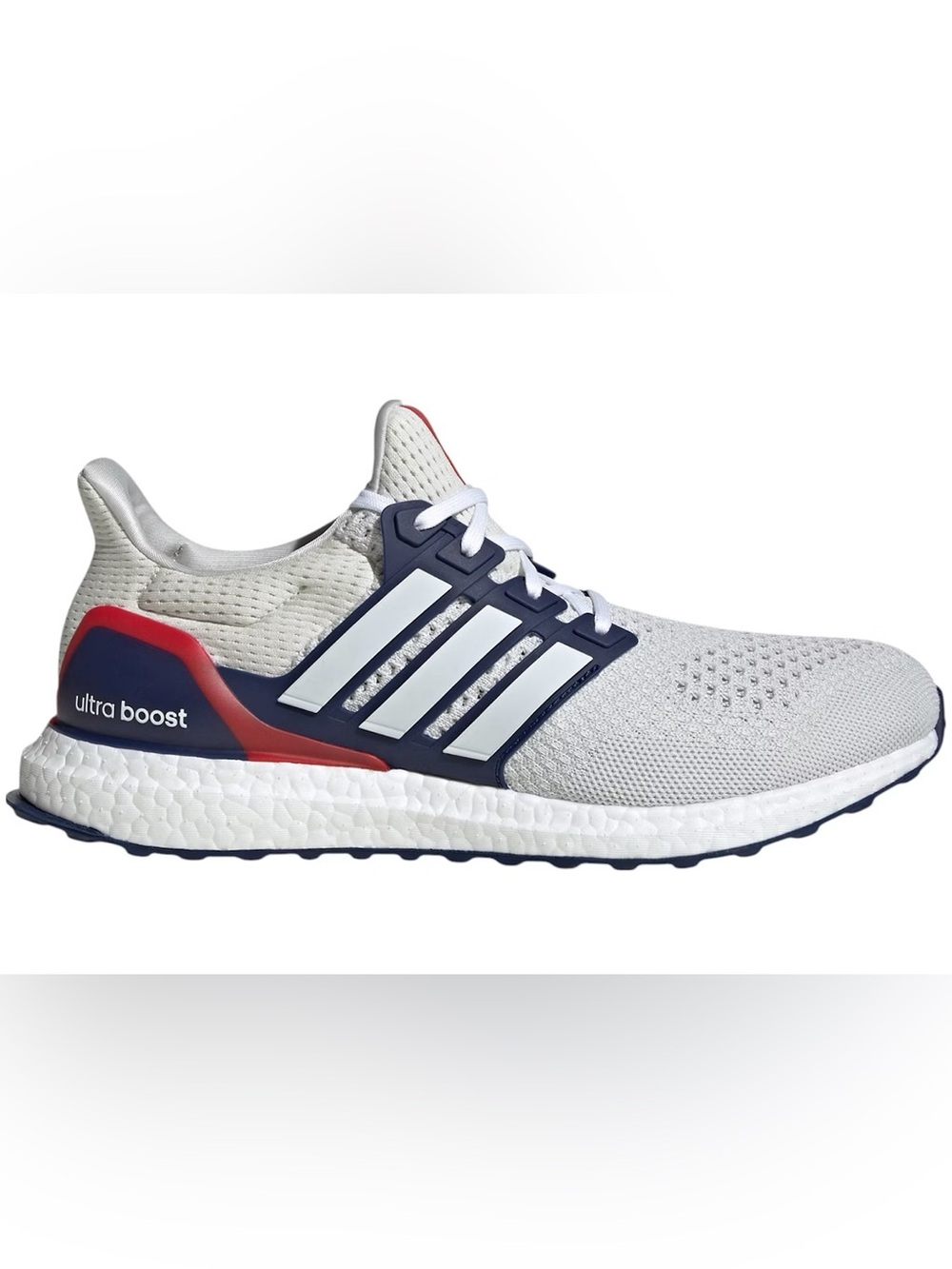 adidas Ultra Boost 1.0 Sneakers in Crystal White/Cloud White/Dark Blue